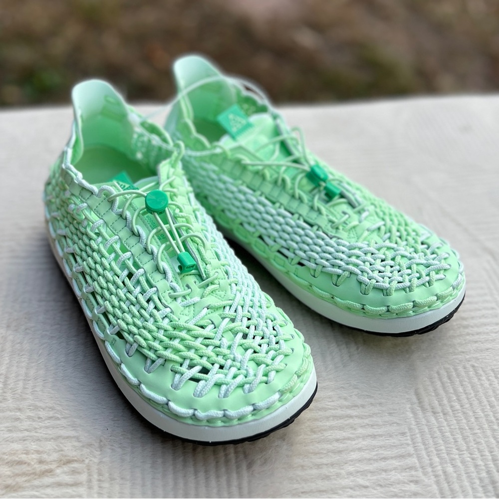 NEW Men’s Size 9 Womens 10.5 Unisex Nike ACG Watercat+ Vapor Green Woven Sneaker - Picture 5 of 8